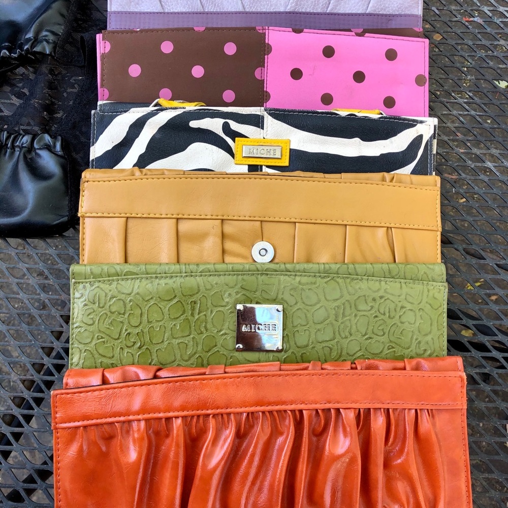 2 Miche base purses 7 shells and 1 POCKETTE